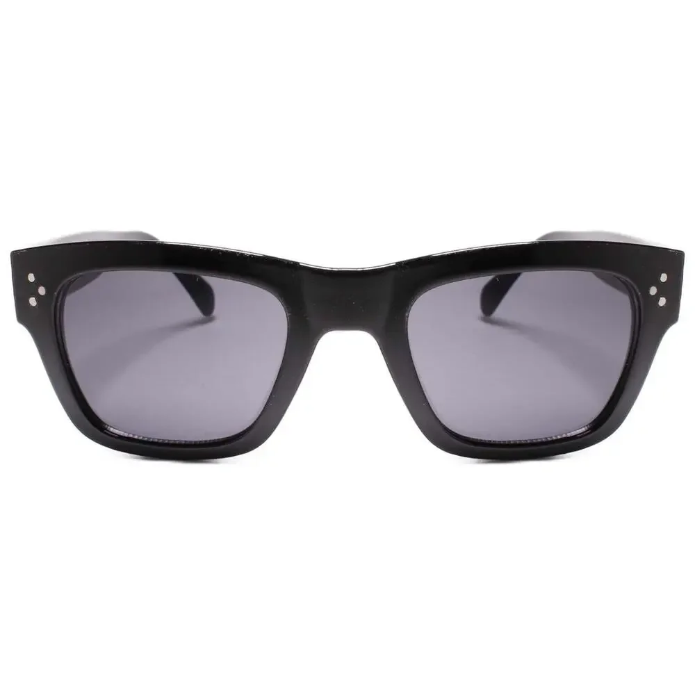 Designer Swag Hip Hop Mens Womens Horn Rimmed Rectangle Sunglasses Black Frame